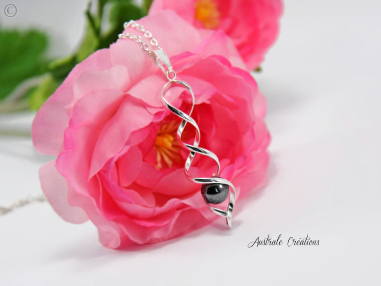 Collier « Black Swirl » | Australe Créations