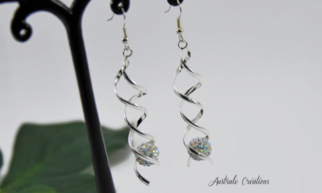 Boucles d’oreilles « Strass Swirl »