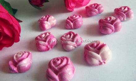 Magnets Petites Roses en Pâte Polymère