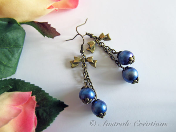 Boucles D'oreilles Pâte De Verre Et Strass - Sans Nickel - Neuf Avec étiquettes - Tender Caprice