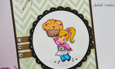 Carte Colorisée : Charlotte au Cupcake