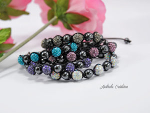 Lot De 10 Colliers Shamballa Strass - Neuf Avec étiquettes Destockage Revendeur