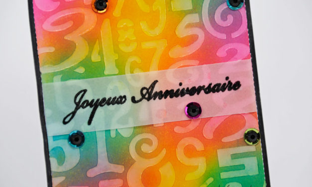 Carte : 40+10 = Joyeux Anniversaire !