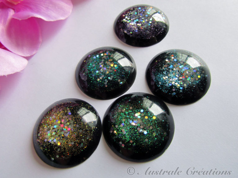 Lot De 20 Cabochons En Résine à Dos Plat - 23x22x7 Mm - Couleurs Mélangées (fleurs) - Pour Bijoux, Déco, Scrapbooking