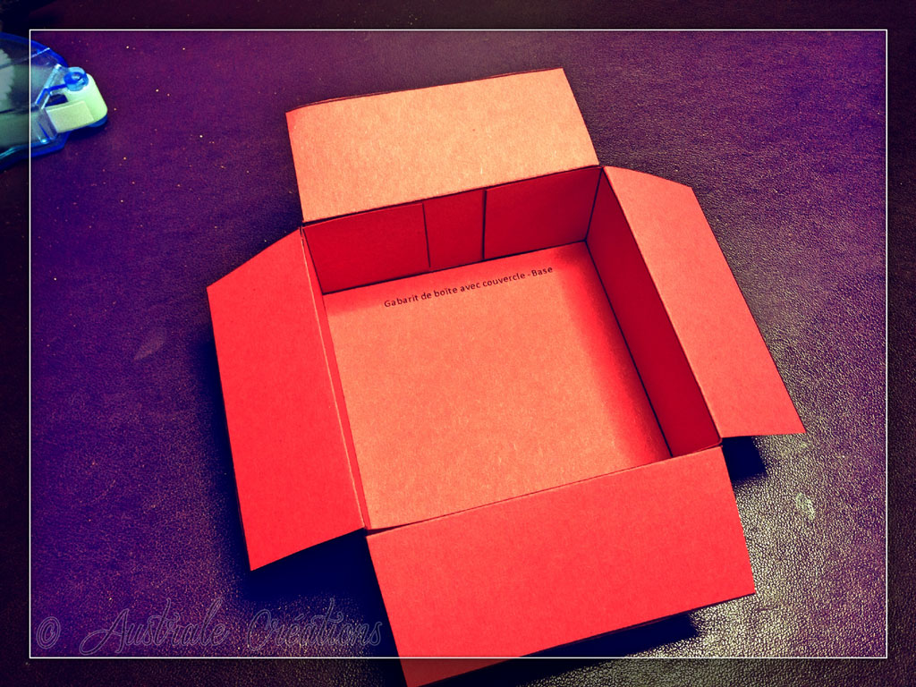 Tuto boites cadeau carrée avec couvercle
