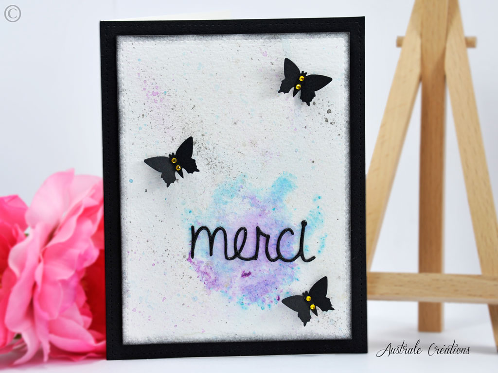 Carte Aquarelle Merci Australe Cr ations Carte Aquarelle Merci Australe Cr ations