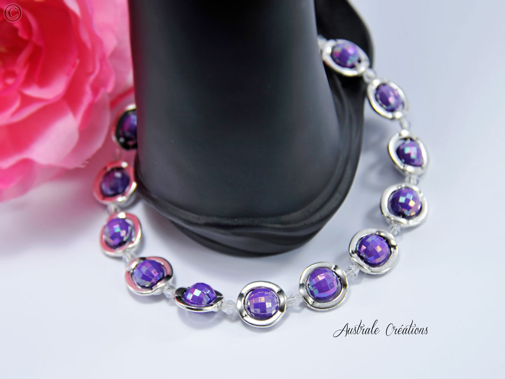 Bracelet de cheville Purple Saturn
