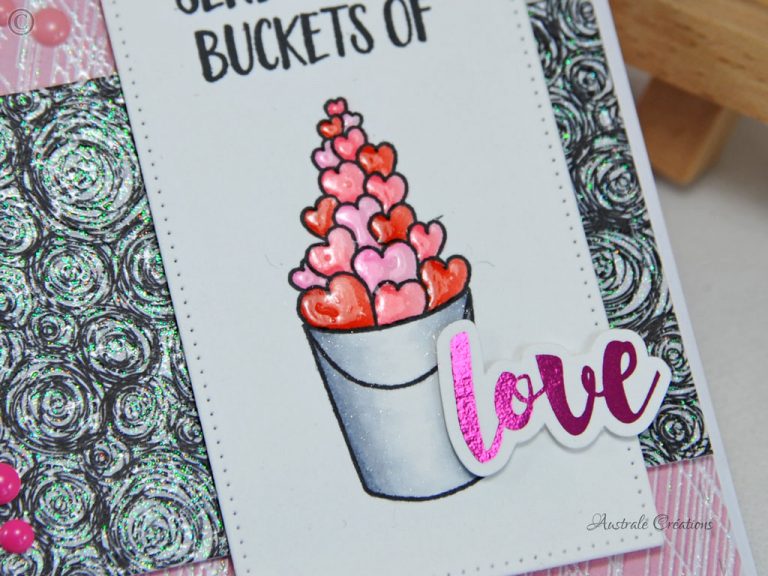 Carte Buckets of Love Australe Créations