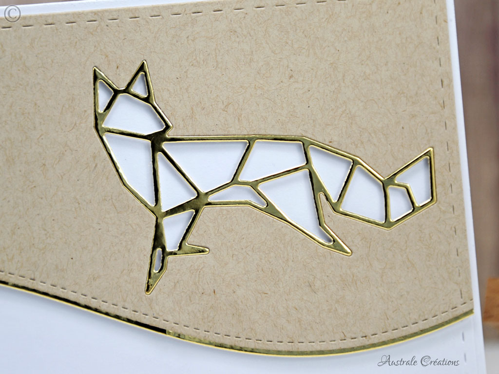 Carte Origami Fox