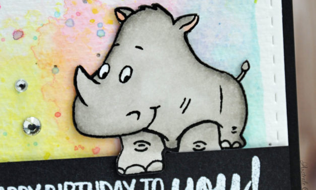 Carte : Rhino Birthday