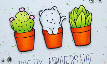Carte : Kitten in Flowerpot