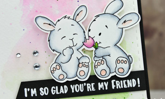 Carte : Spring Bunny Friends