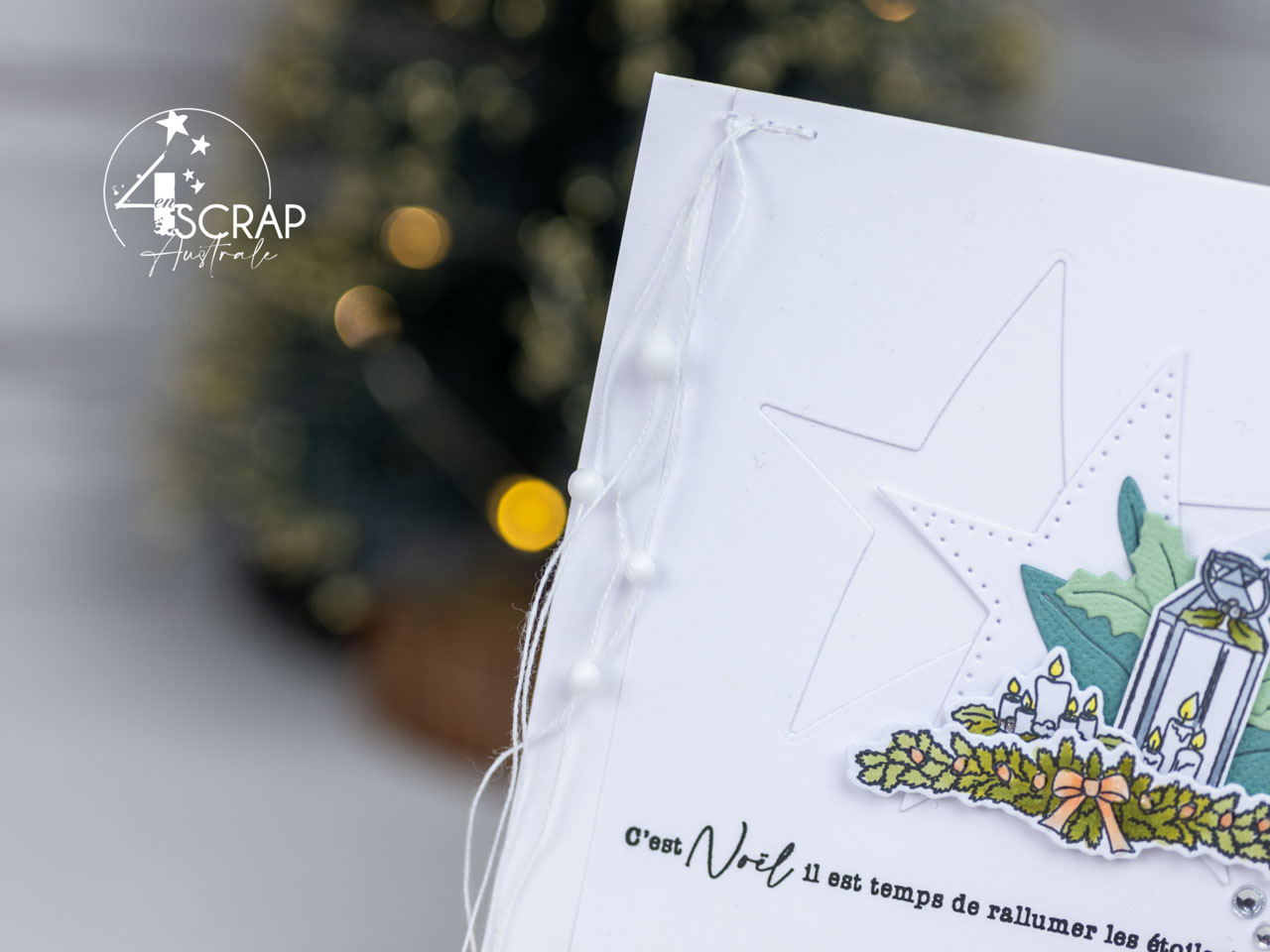 Création d'un duo de cartes pour décoration de porte, d'intérieur et de sapin avec la planche En mode Noël de 4enscrap.